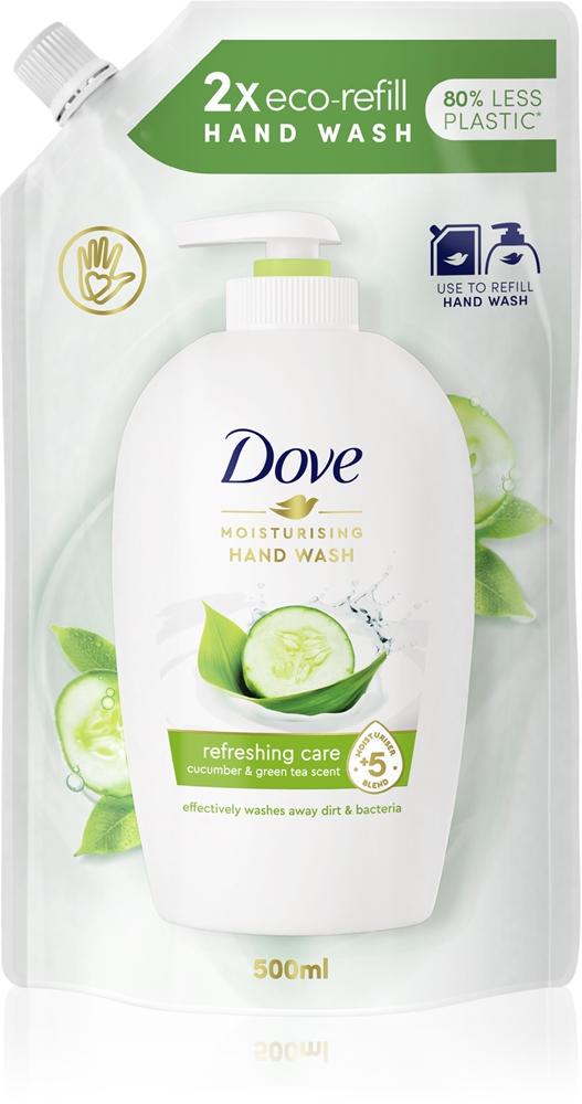 

Сменная упаковка жидкого мыла Go Fresh Fresh Touch Dove, agurkai ir žalioji arbata 500 мл