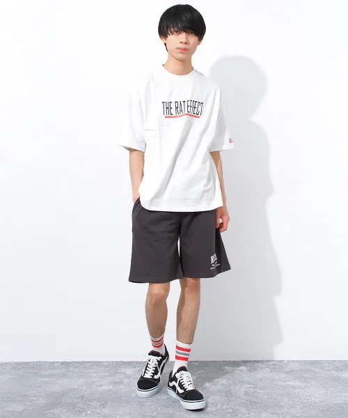 Детская футболка RAT EFFECT с принтом и логотипом Off White — фото 3