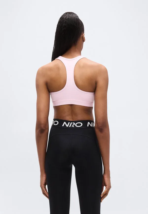 Спортивный бюстгальтер средней степени поддержки Nike Performance, Pink Foam/White — фото 3
