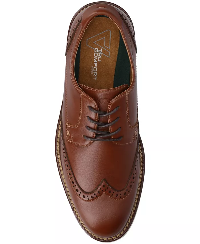 Мужские классические туфли Lorenzo Comfort Wingtip Vance Co., коричневый — фото 4