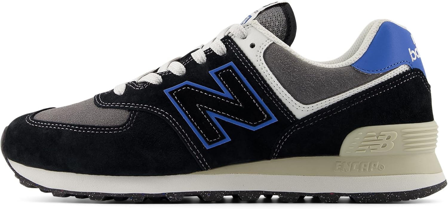 Кроссовки New Balance Unisex-Adult 574 V2 Unisex, черный/синий — фото 2