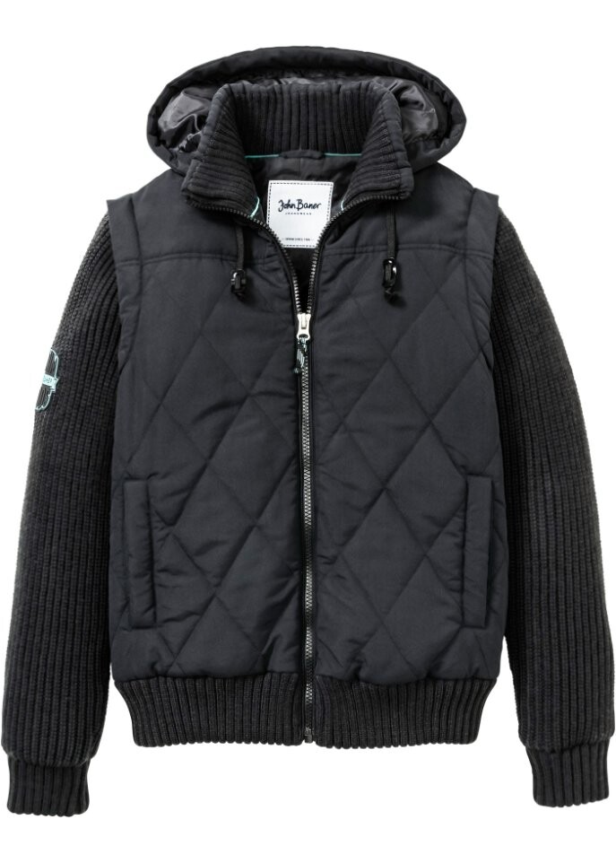 

Жакет с вязаными рукавами John Baner Jeanswear, черный