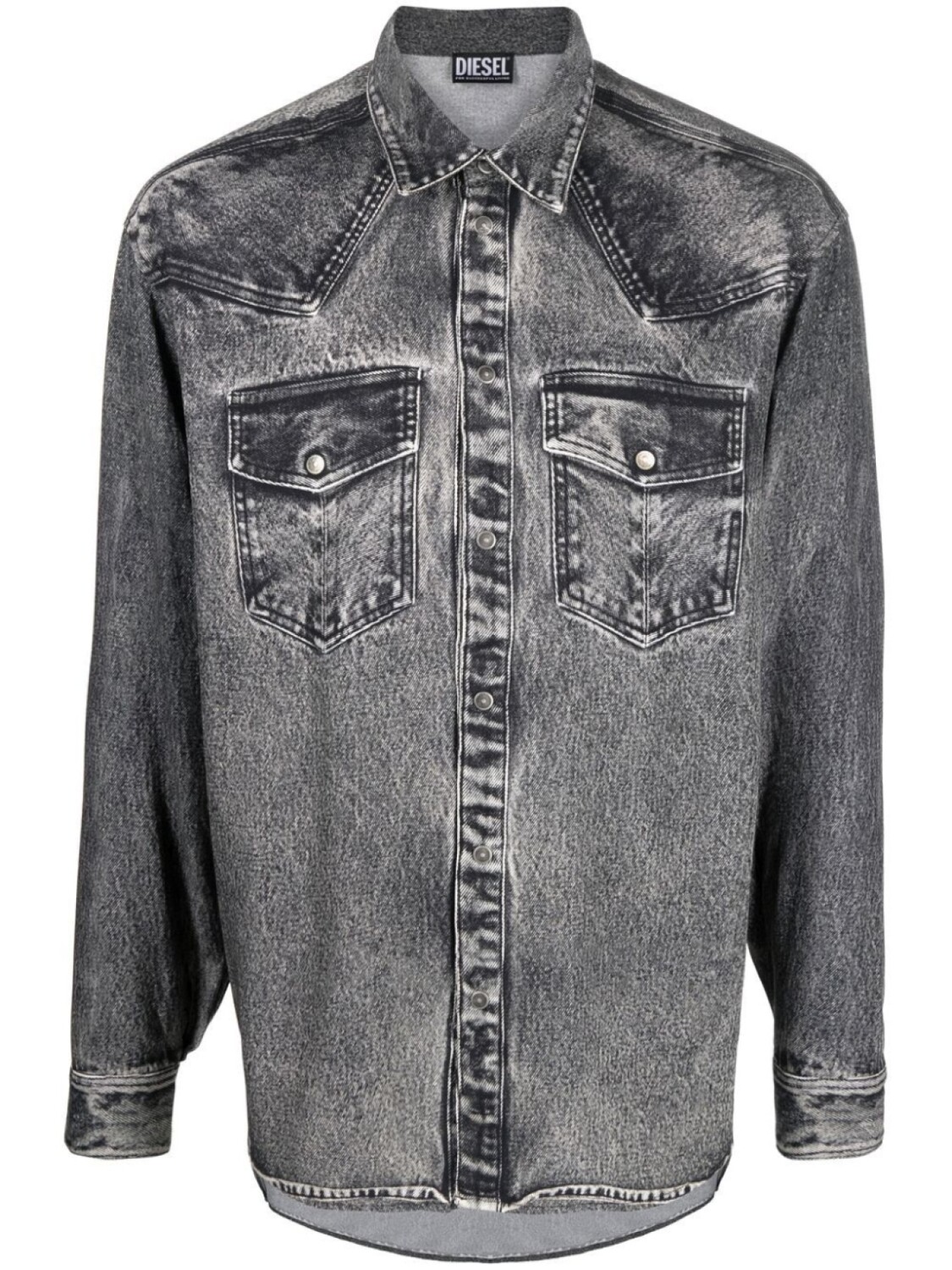 

Рубашка с длинными рукавами Diesel, черный