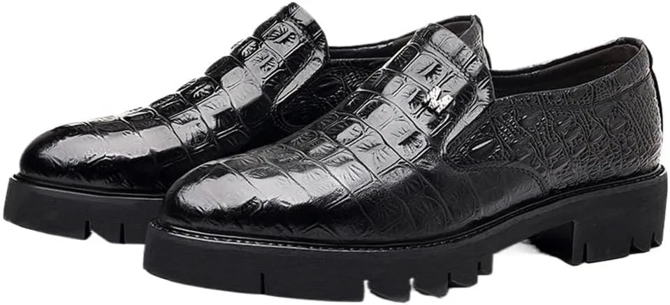 Лоферы из натуральной кожи, на толстой подошве, Black SDKOLPBNMZX — фото 3