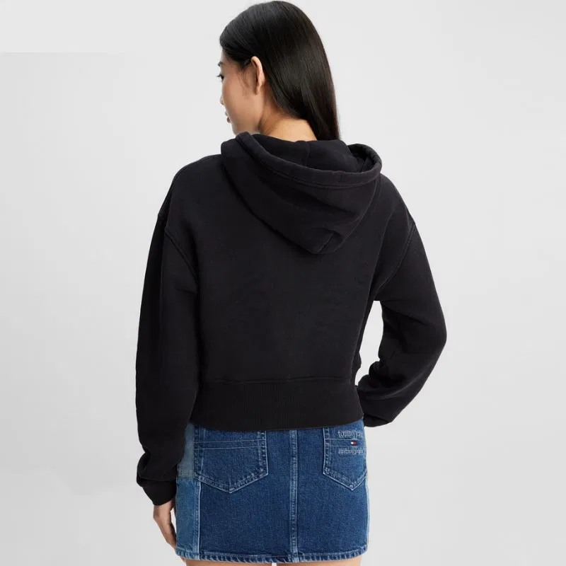 Худи женское Black Tommy Hilfiger, Black BDS — фото 4