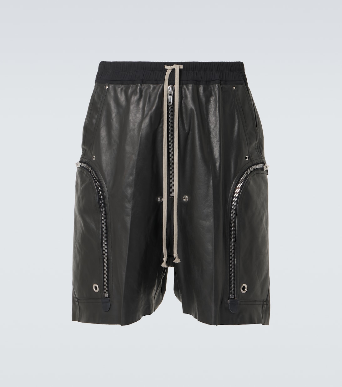 

Кожаные шорты Rick Owens, черный