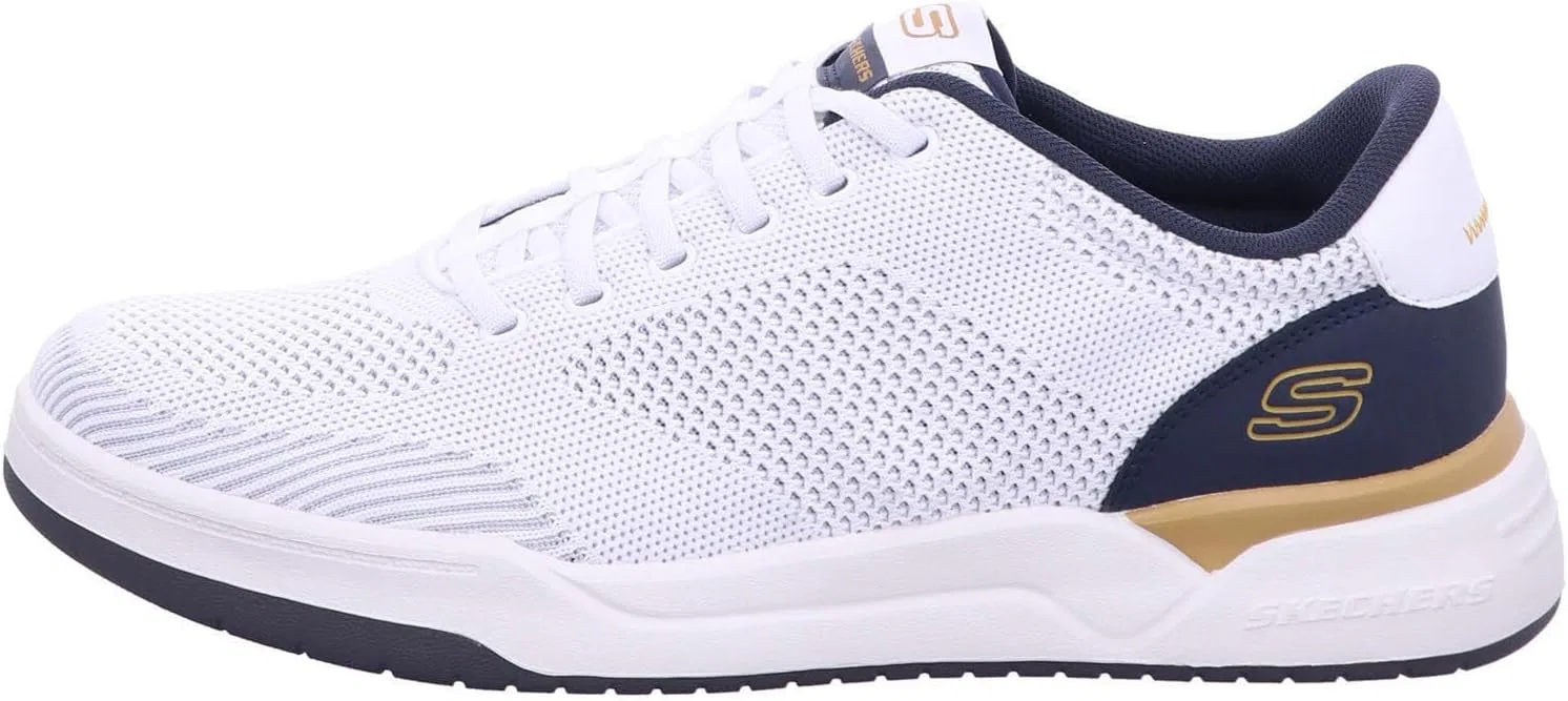 Мужские кроссовки Skechers Corliss-Dorset, White Knit Synthetic — фото 2