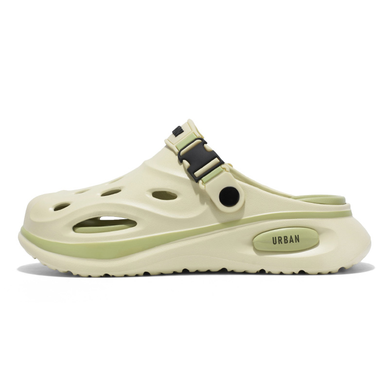 

URBAN AUTHENTIC Клоги унисекс цвета хаки, цвет Khaki