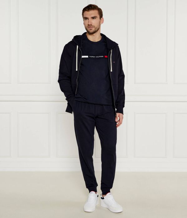 Футболка мужская Tommy Hilfiger с логотипом бренда, синий — фото 2