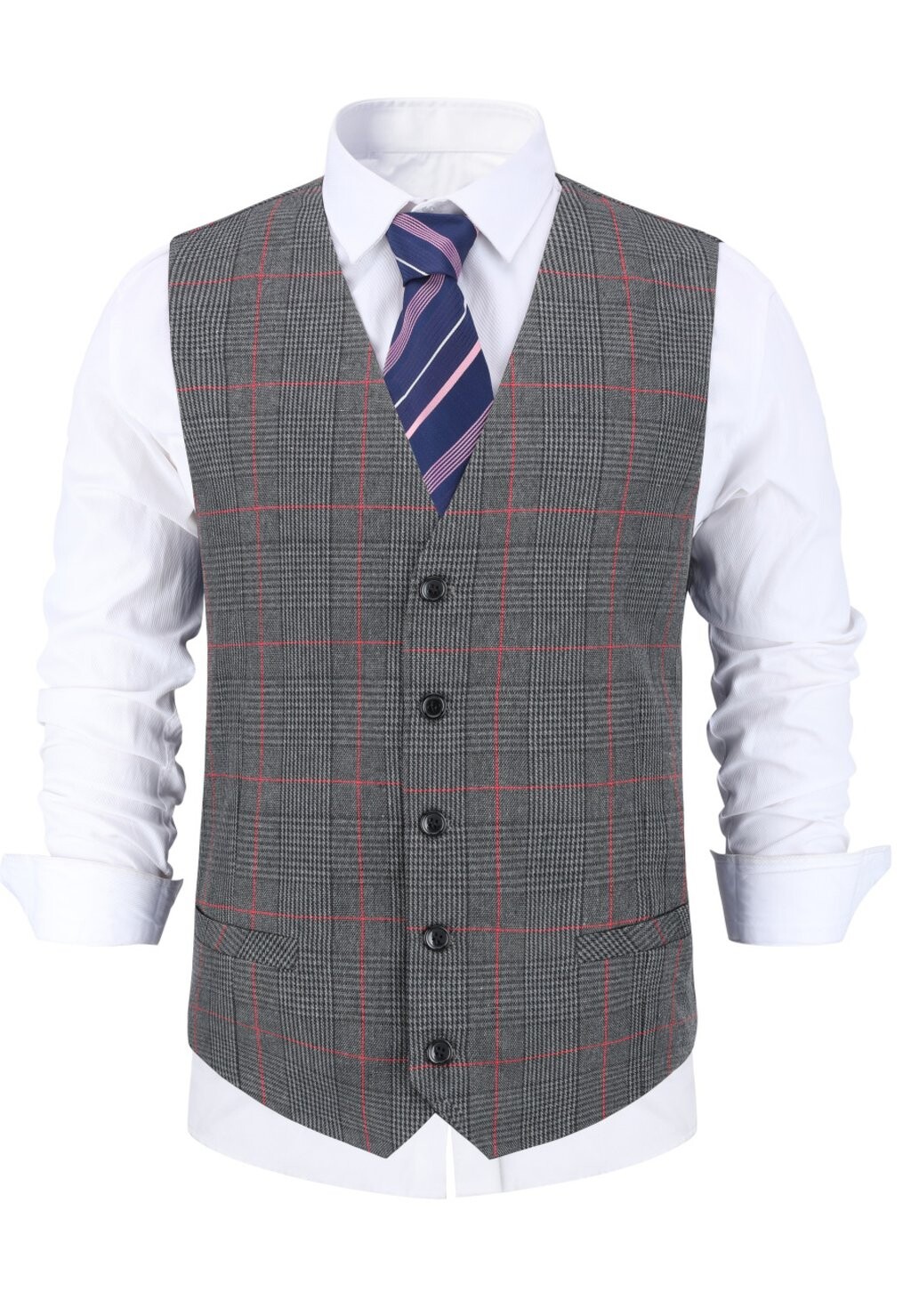 

Жилет SLIM FIT BUSINESS Allthemen, темно-серый