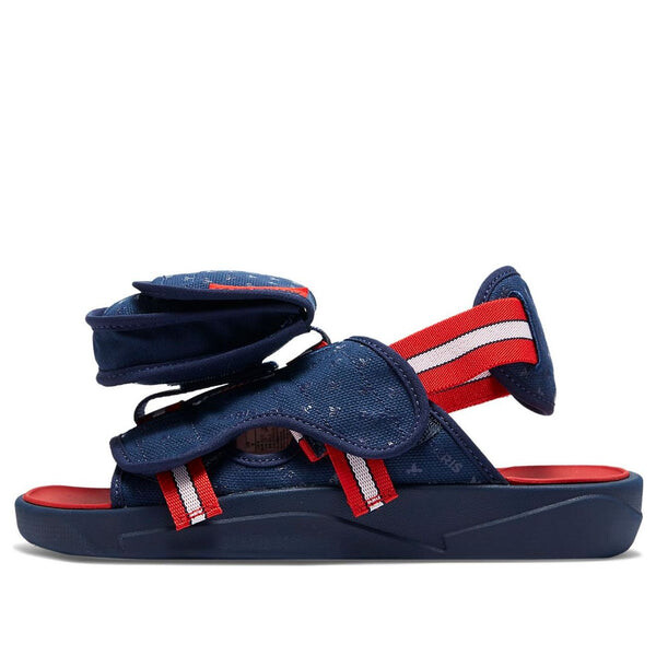 

Тапочки paris saint-germain x ls slide 'midnight navy red' Air Jordan, синий