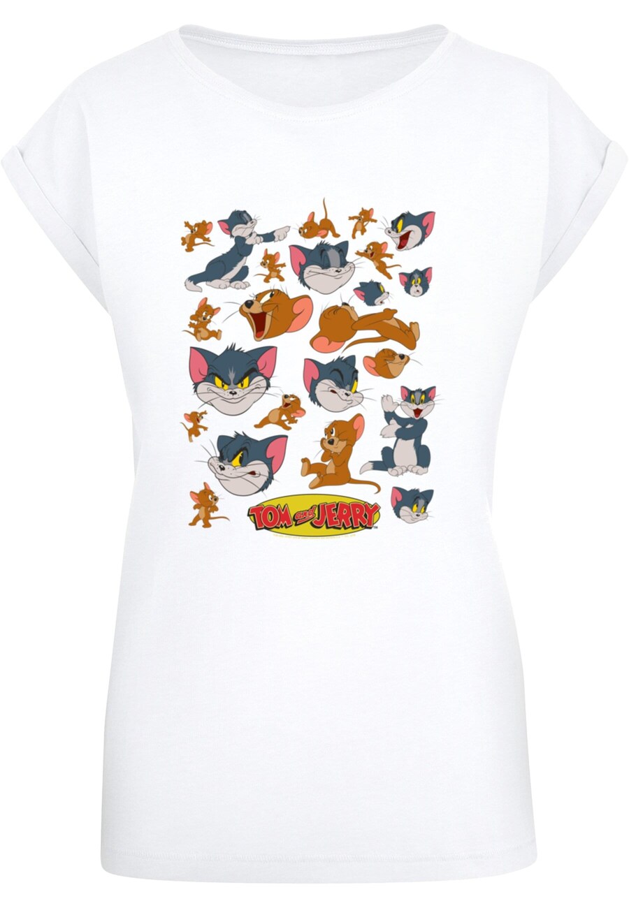 

Рубашка ABSOLUTE CULT Tom And Jerry - Many Faces, белый