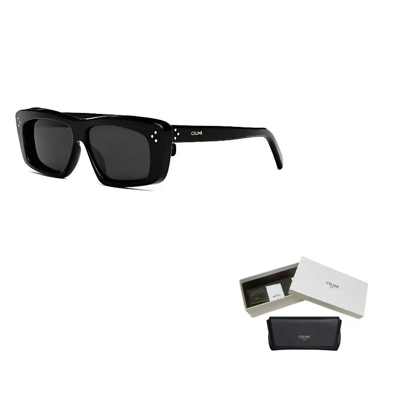 

CELINE Прямоугольные солнцезащитные очки унисекс, Black