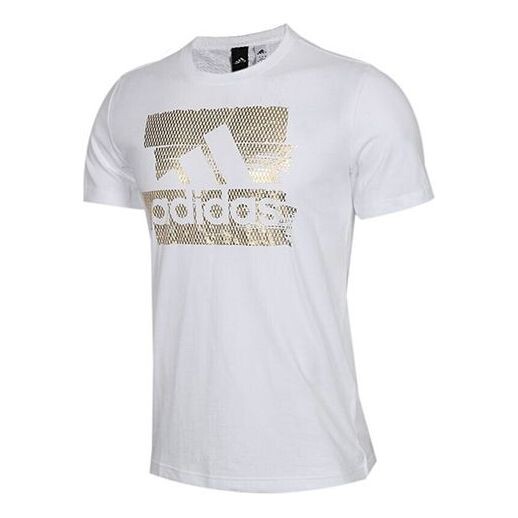

Футболка logo sports round neck short sleeve white Adidas, белый