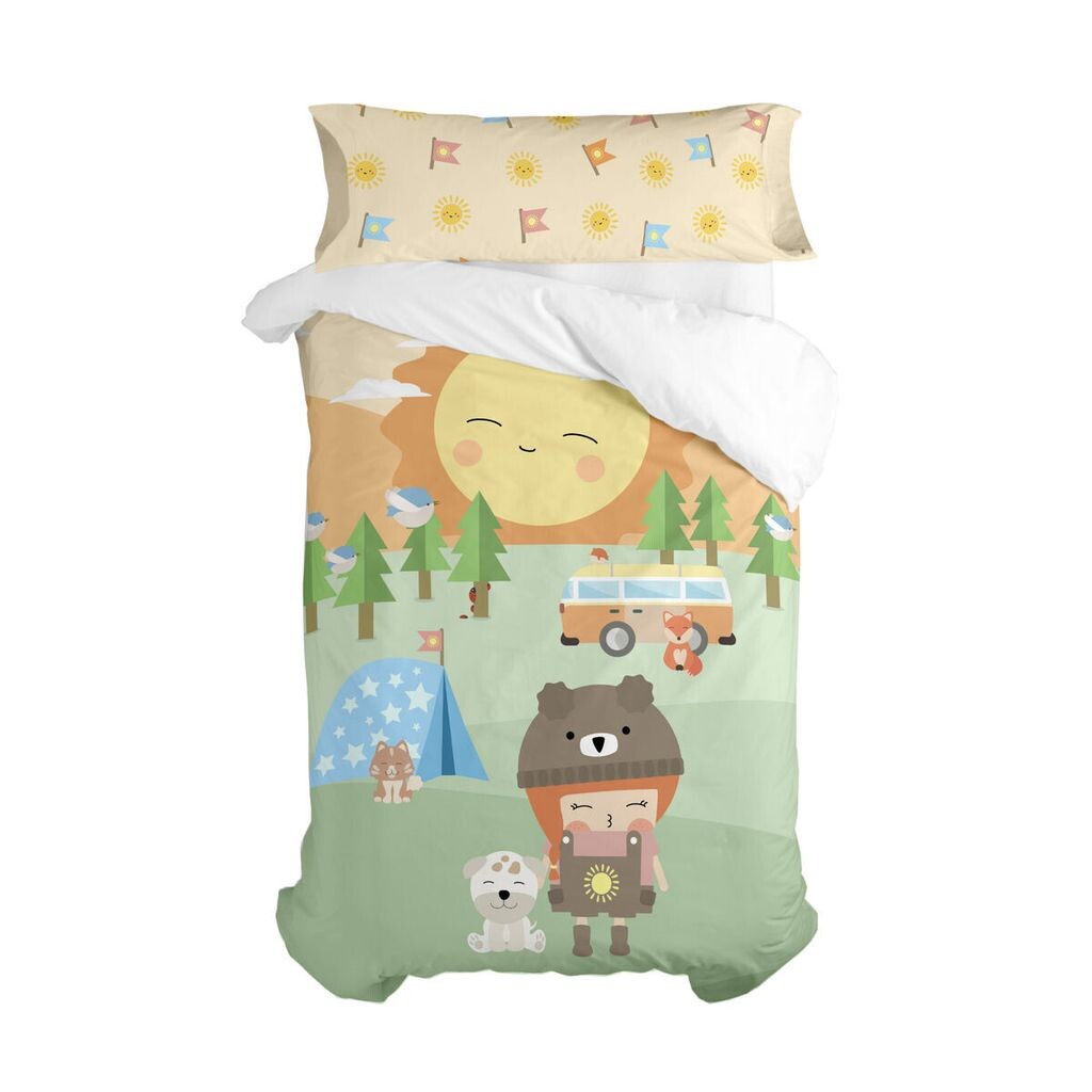 

Комплект пододеяльников HappyFriday Happynois Camping Colorful Одноместный матрас, 2 предмета