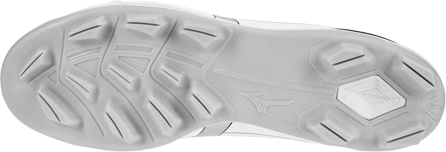 Мужские кроссовки Mizuno Cushionrevo Diamond Mid с шипами TPU, белый/черный — фото 2