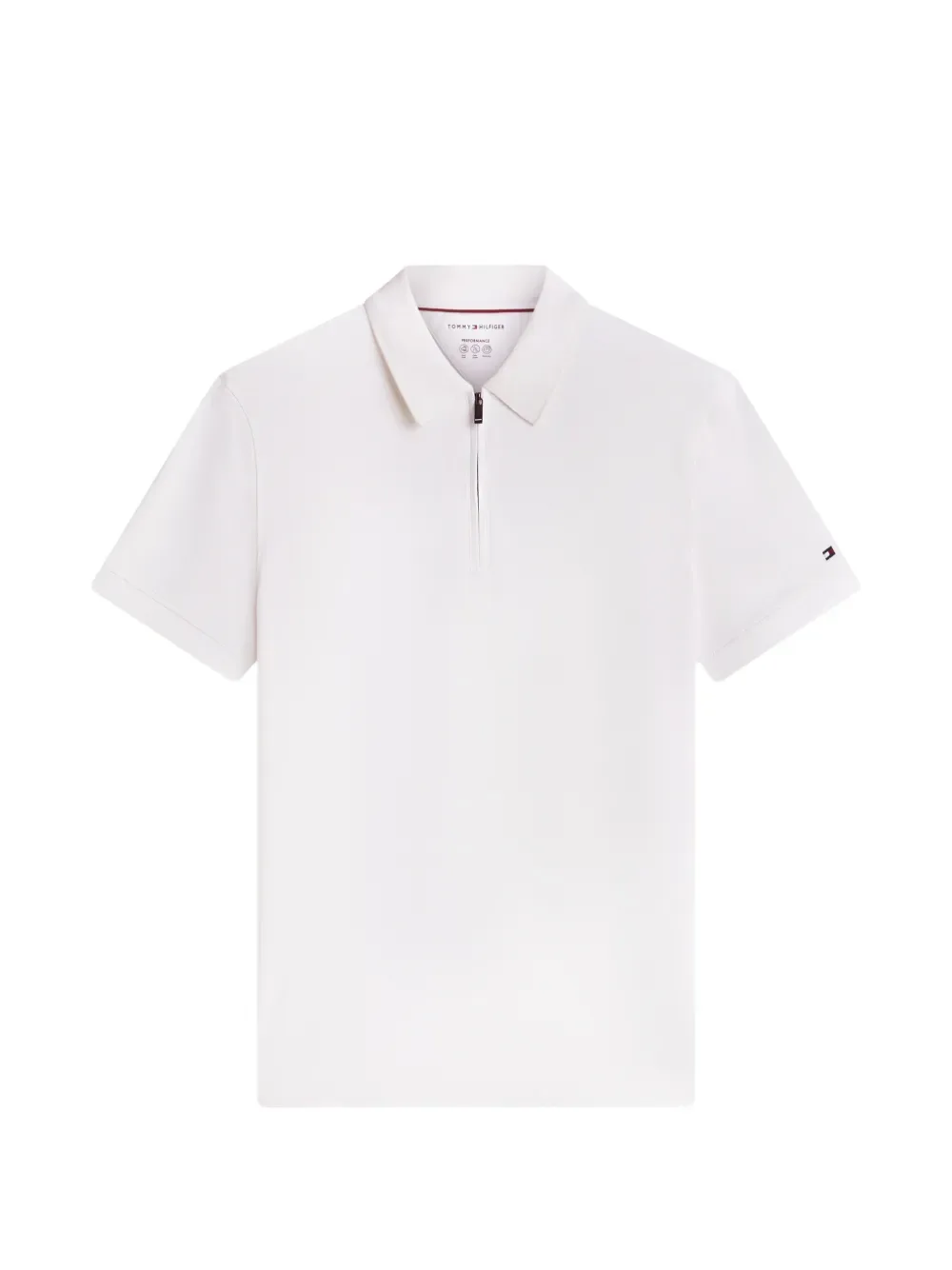 Поло с молнией до половины Tommy Hilfiger, белый