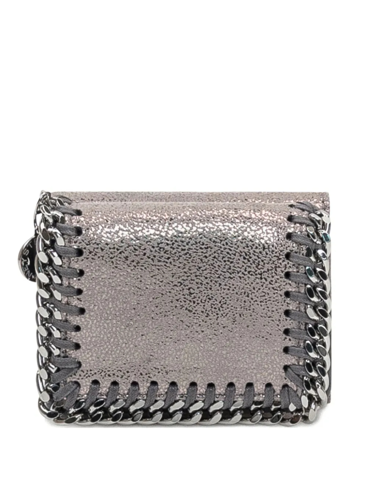 

Кошелек Stella McCartney Falabella с цепочной отделкой, серебряный