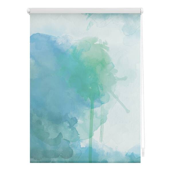 

Затемняющие рулонные шторы Lichtblick Aquarell, 100x150x6 см, синий/зеленый