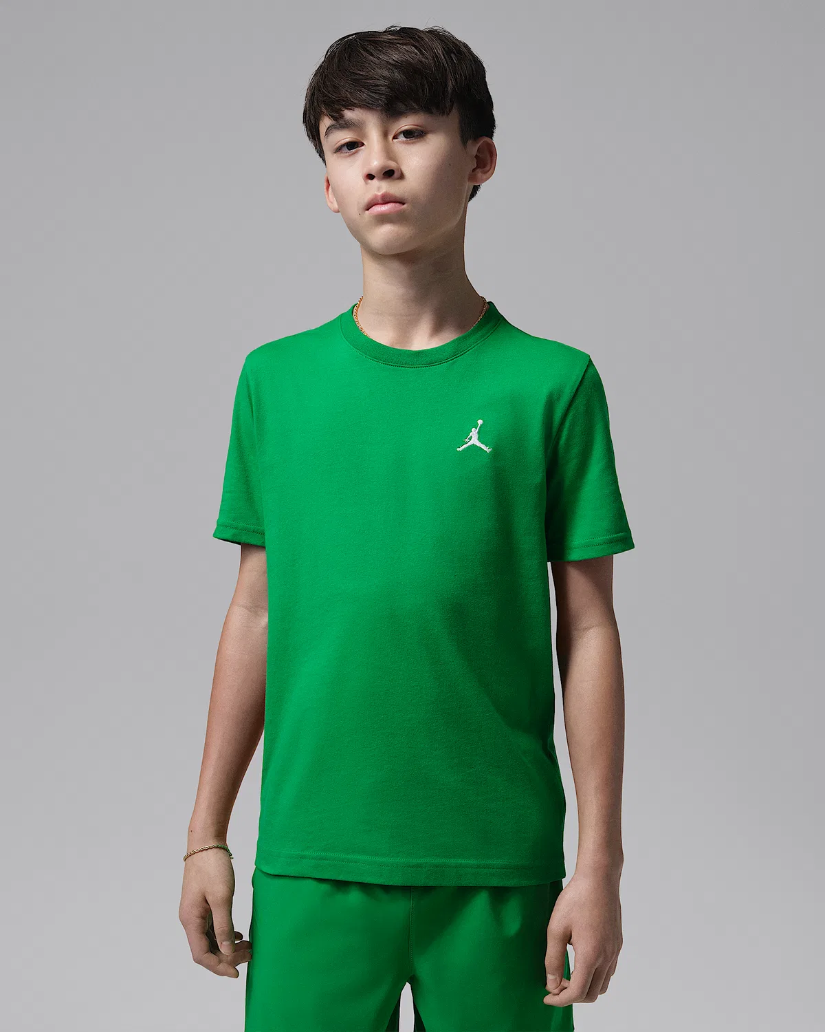 Детская футболка Jumpman Air с вышивкой Jordan, Lucky Green