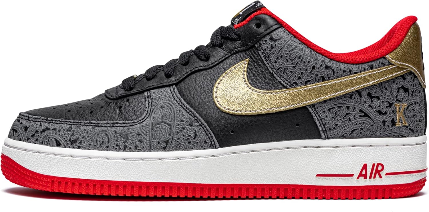 

Кроссовки Nike Mens Air Force 1 07' LX DJ5184 001 Spades - размер, Black/Metallic Gold