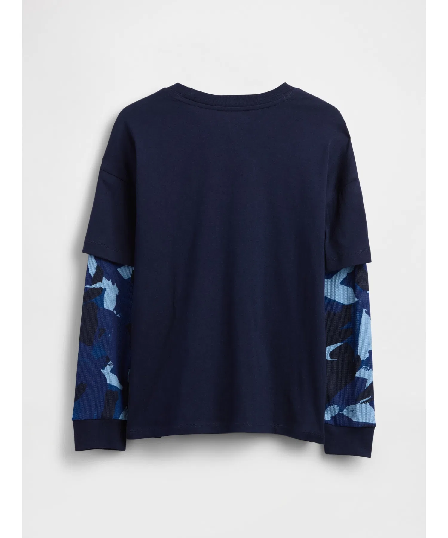 Детская футболка GAP 2в1 с длинным рукавом и логотипом — фото 2