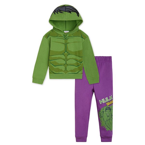 Костюм Marvel с худи и брюками Imagikids, Green Purple The Hulk