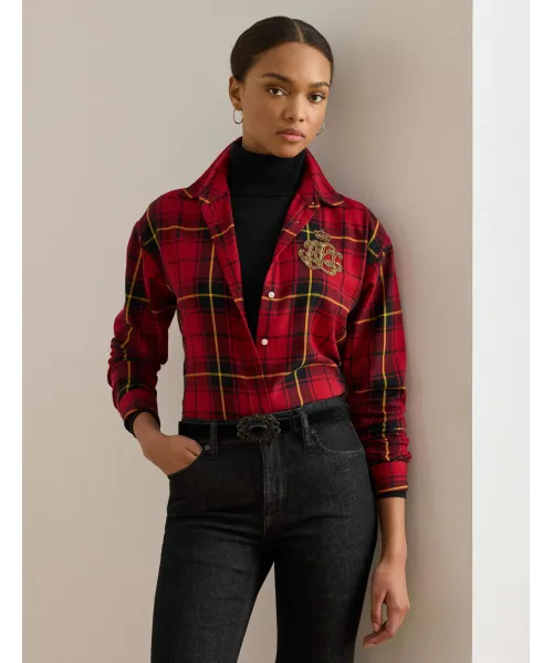 

Рубашка Relaxed fit Lauren Ralph Lauren, красный