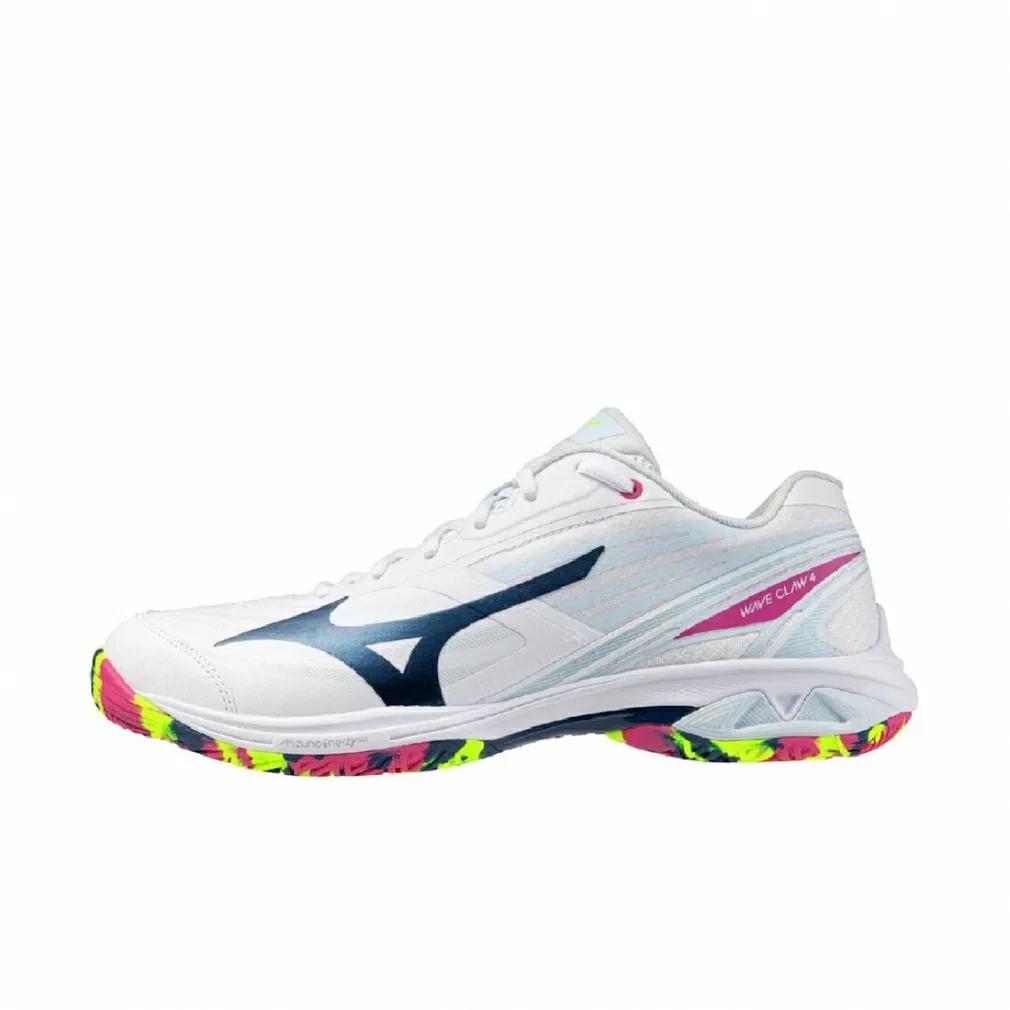 Унисекс бадминтонные кроссовки «Wave Claw 4» от Mizuno, White X Pale Blue