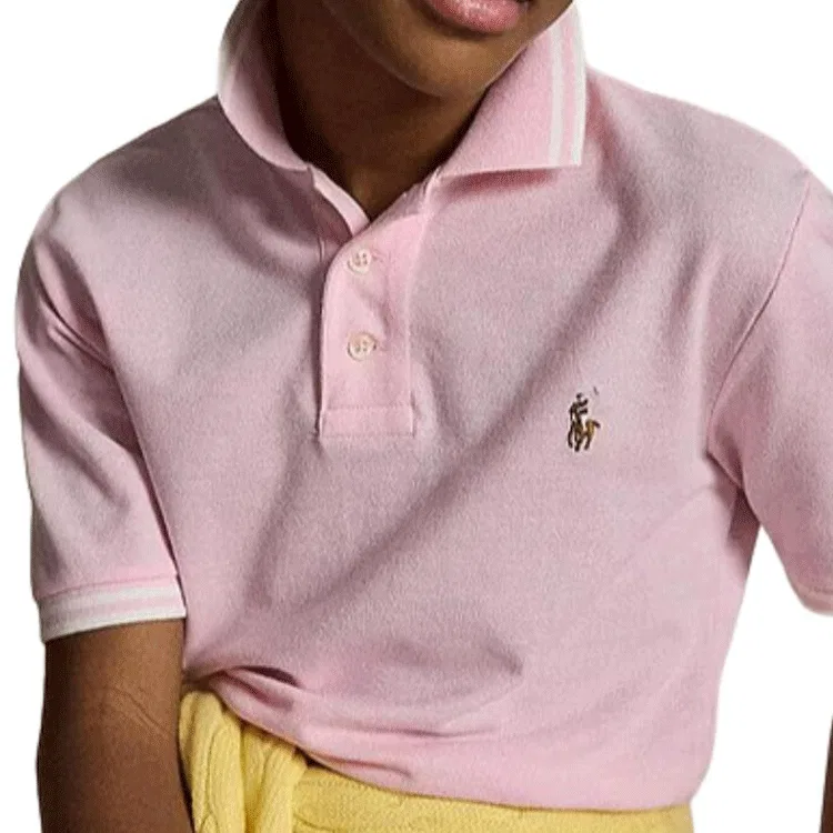Поло Polo Ralph Lauren для детей розовое — фото 4