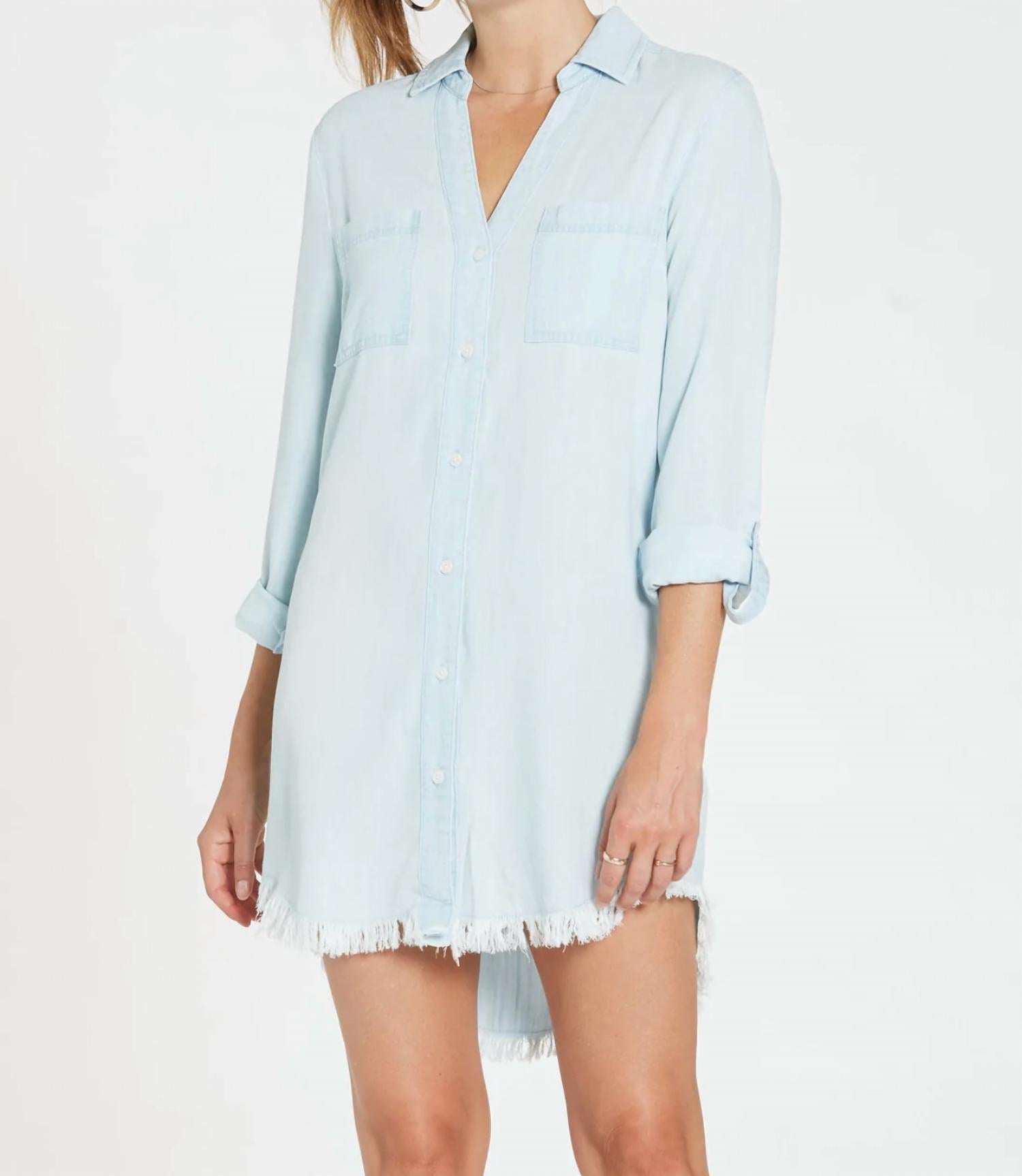 

Платье Everly на пуговицах спереди в цвете деним-синий DEAR JOHN DENIM