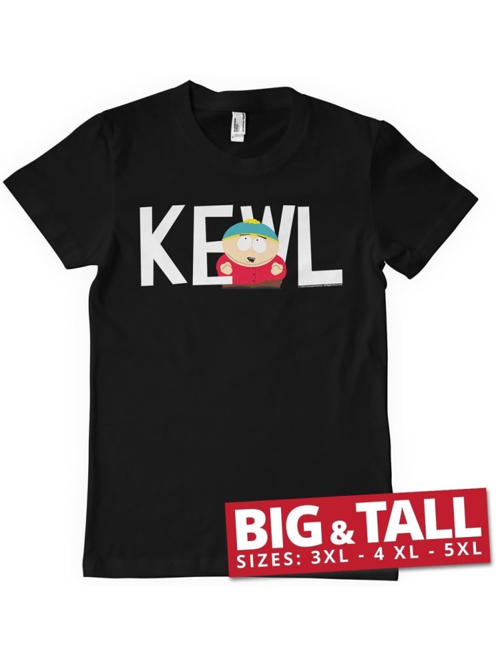 

Футболка Kewl Big & Tall черного цвета South Park, Черный, Футболка Kewl Big & Tall черного цвета South Park