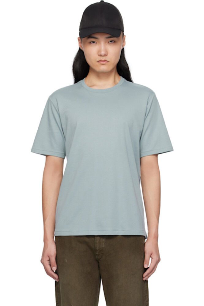 

Футболка из хлопка пима синего цвета rag & bone