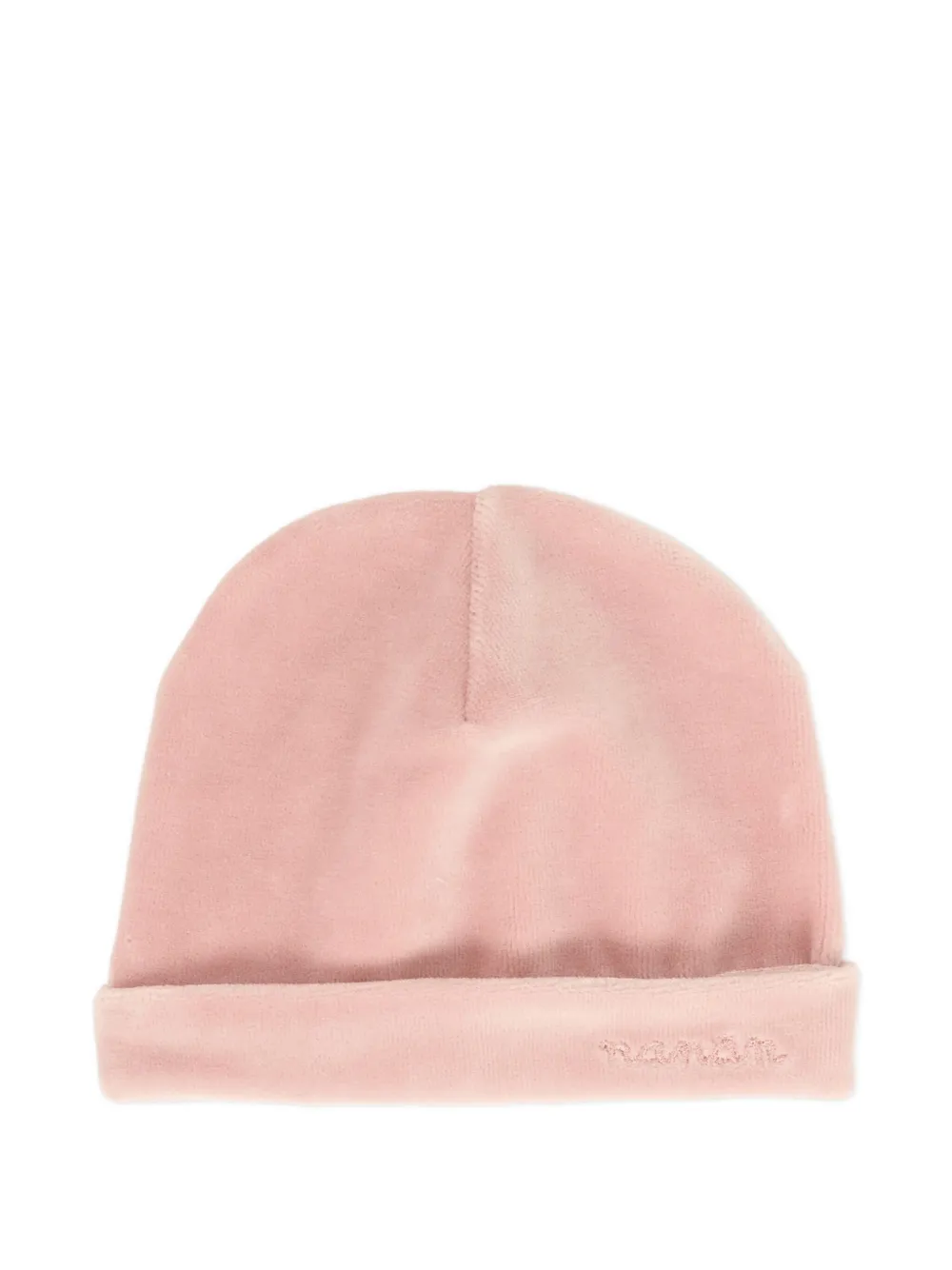 

Велюровая шапка с вышитым логотипом NANAN, розовый