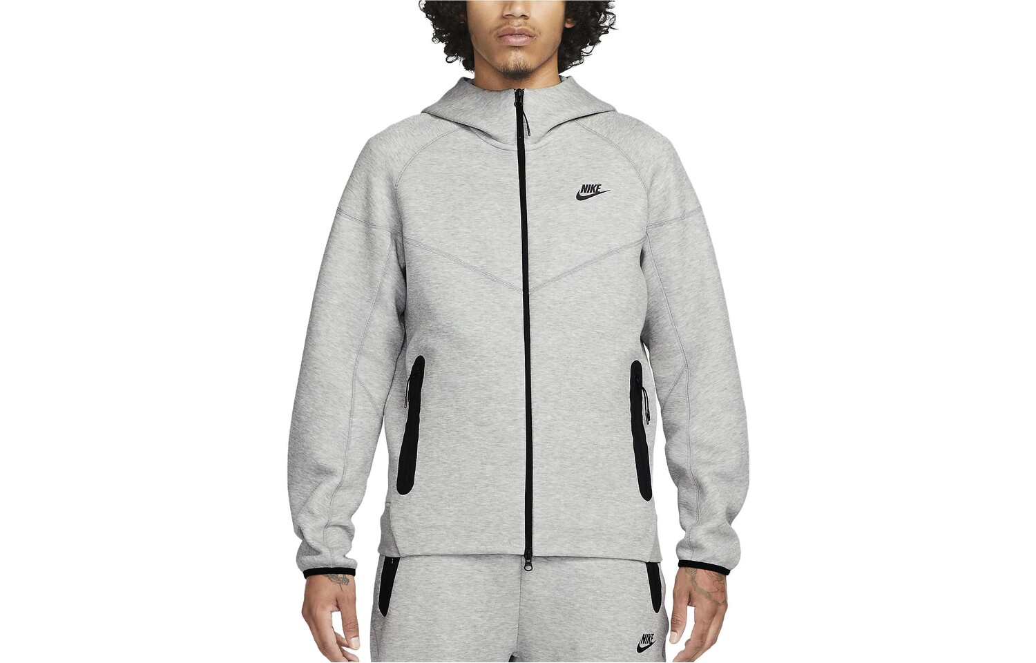 

Толстовка с капюшоном Sportswear Tech Fleece Windrunner Full-Zip Nike, темно-серый