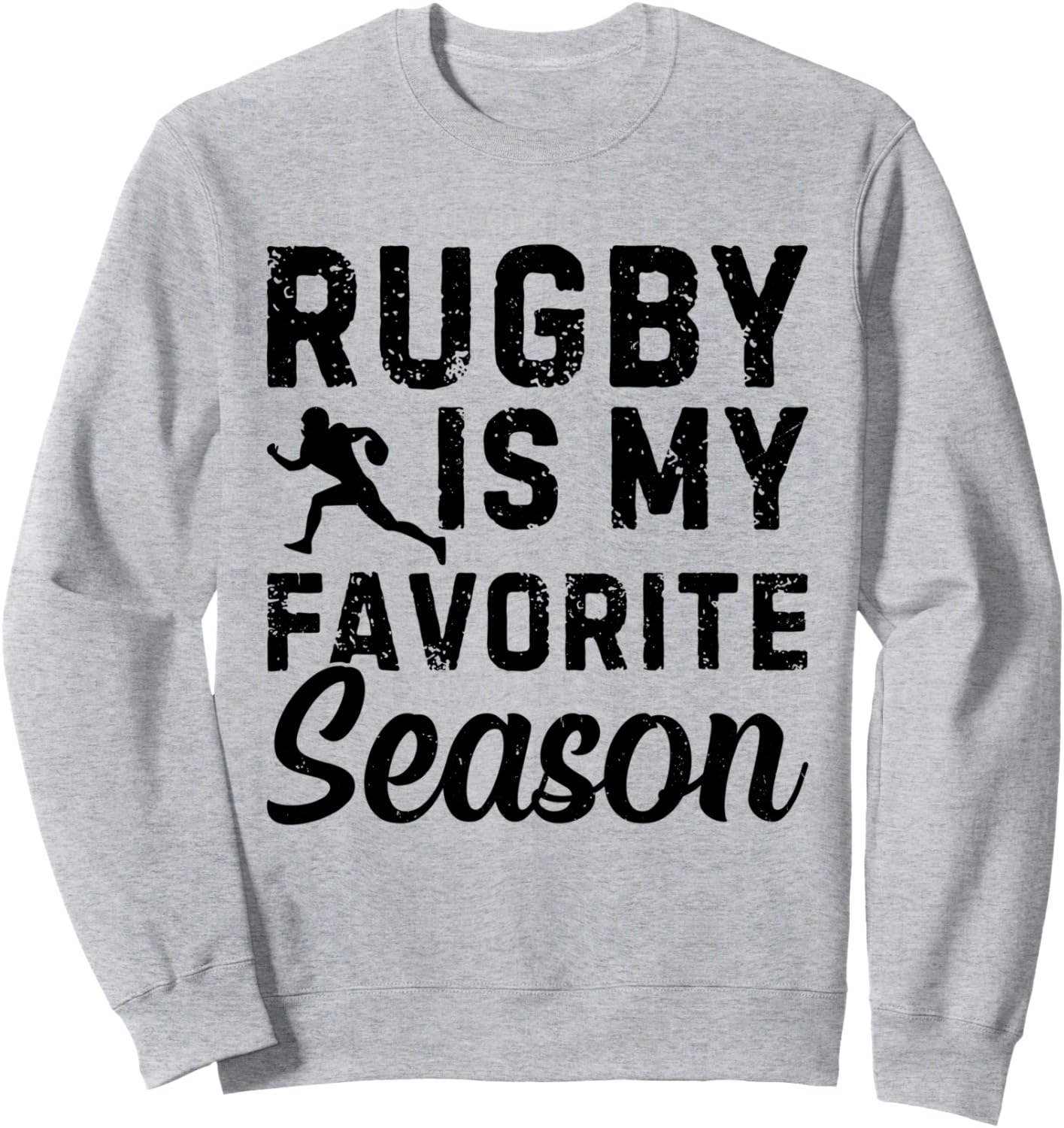 

Регби - мой любимый сезон. Регбийная толстовка Funny Rugby Player Funny Rugby Quotes, серый