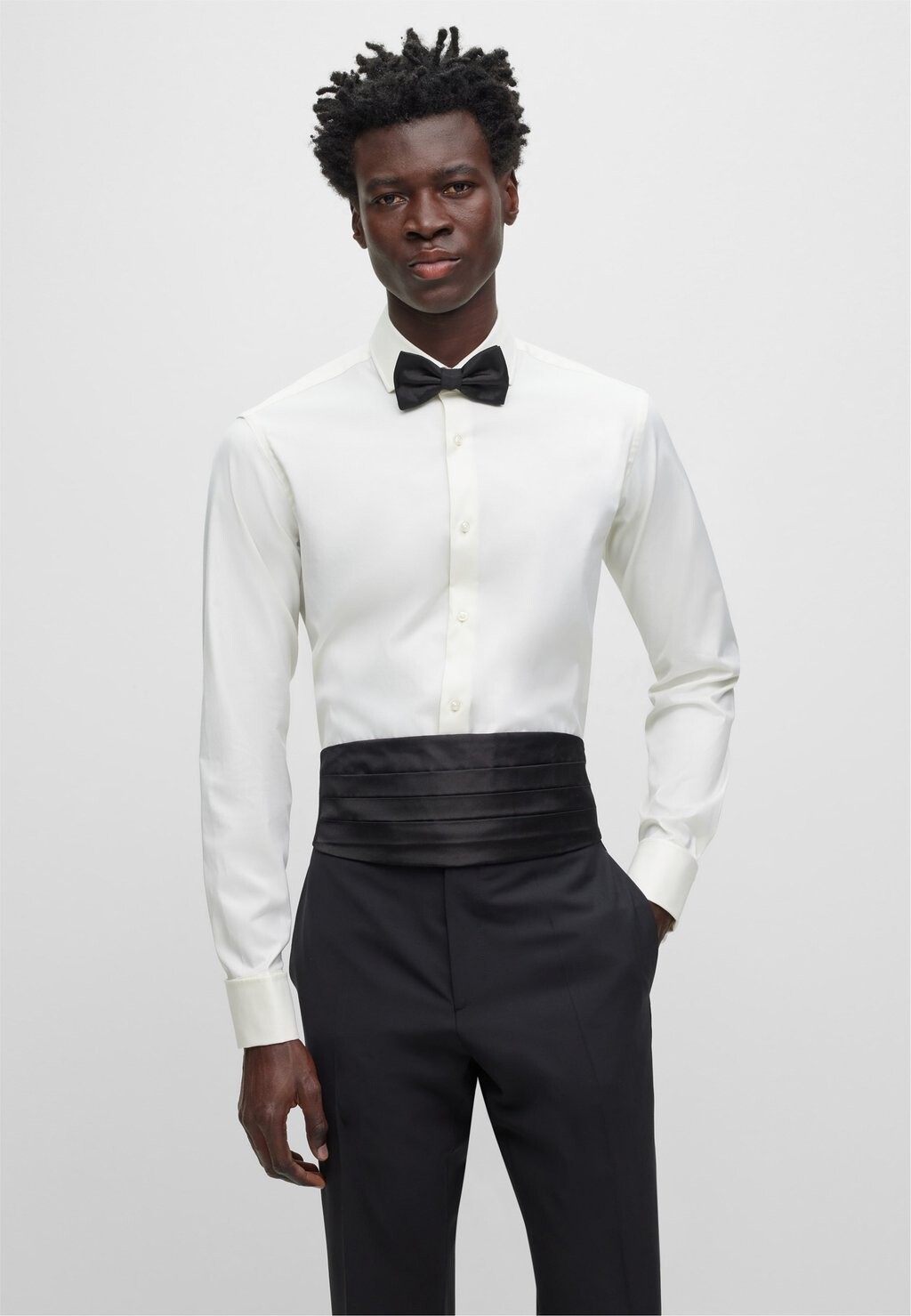 

Галстук-бабочка BOW TIE AND CUMMERBUND SET BOSS, цвет black one