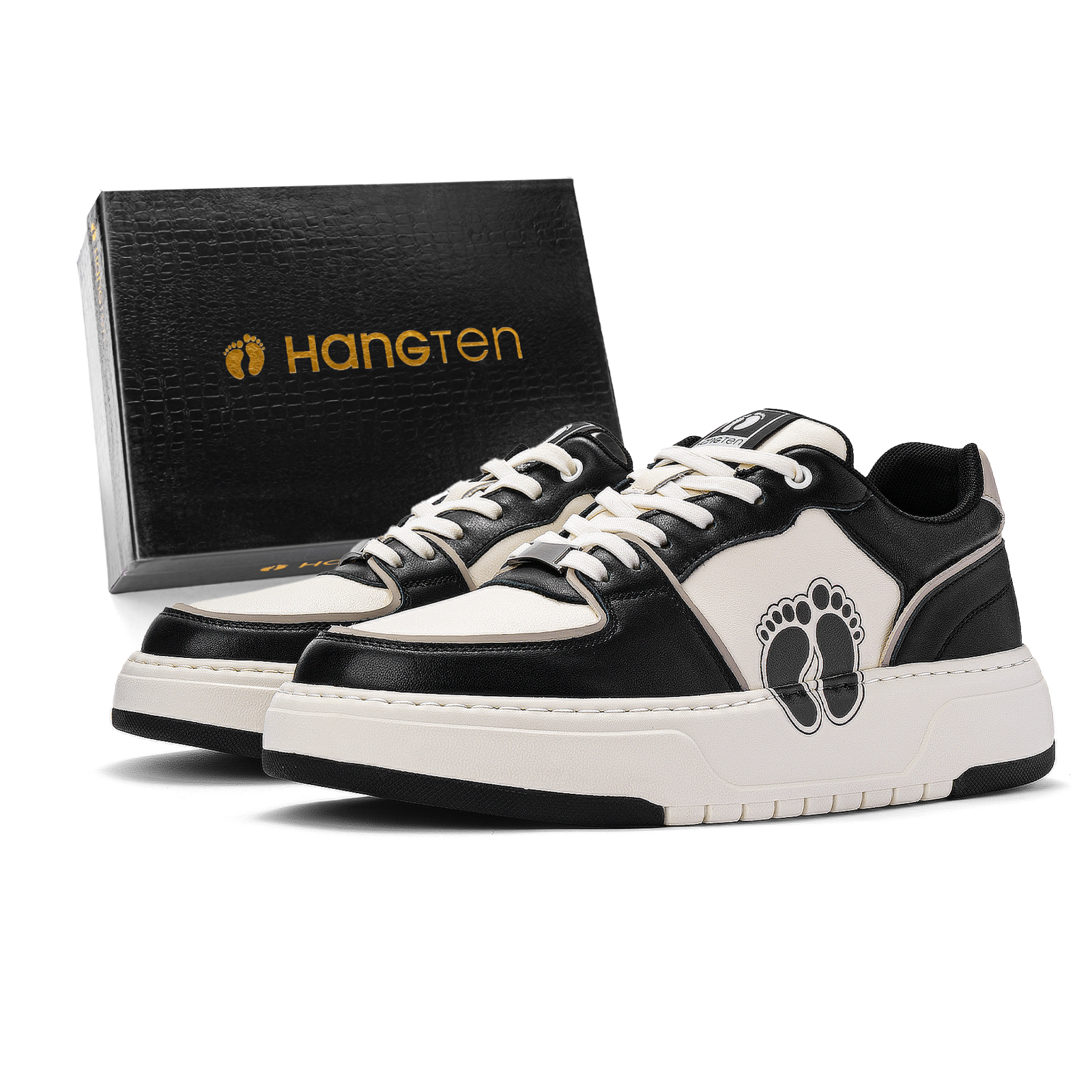 

Низкие мужские кроссовки HANG TEN, Beige Black