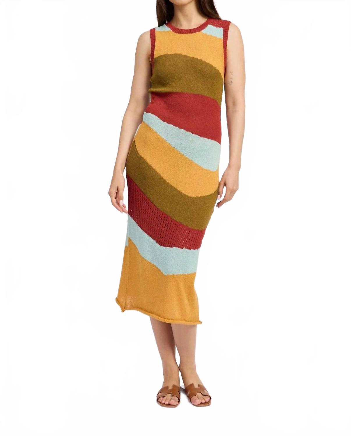 

Венское миди-платье в мультиколоре специй En Saison