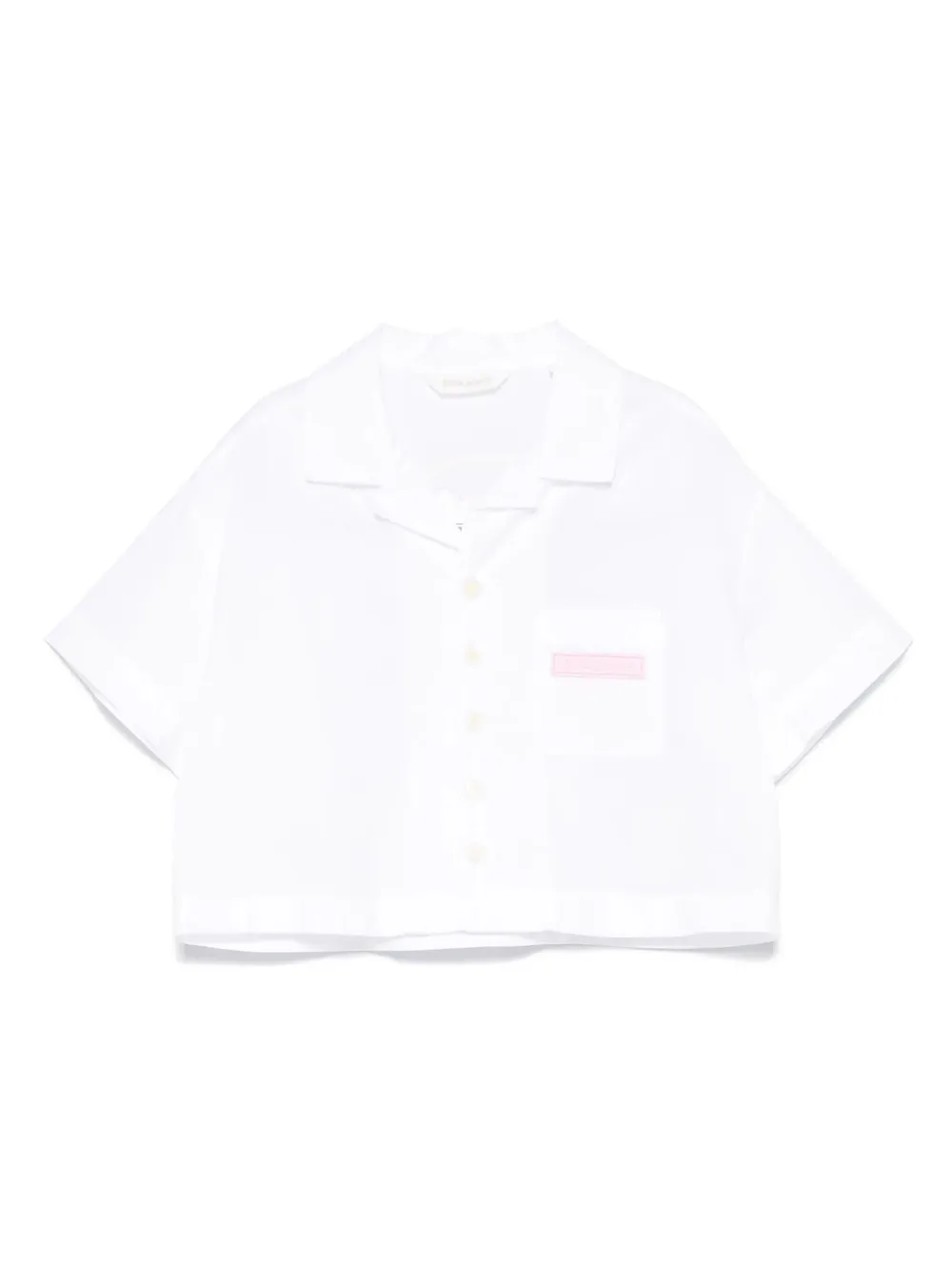 

Укороченная рубашка Palm Angels Kids, белый