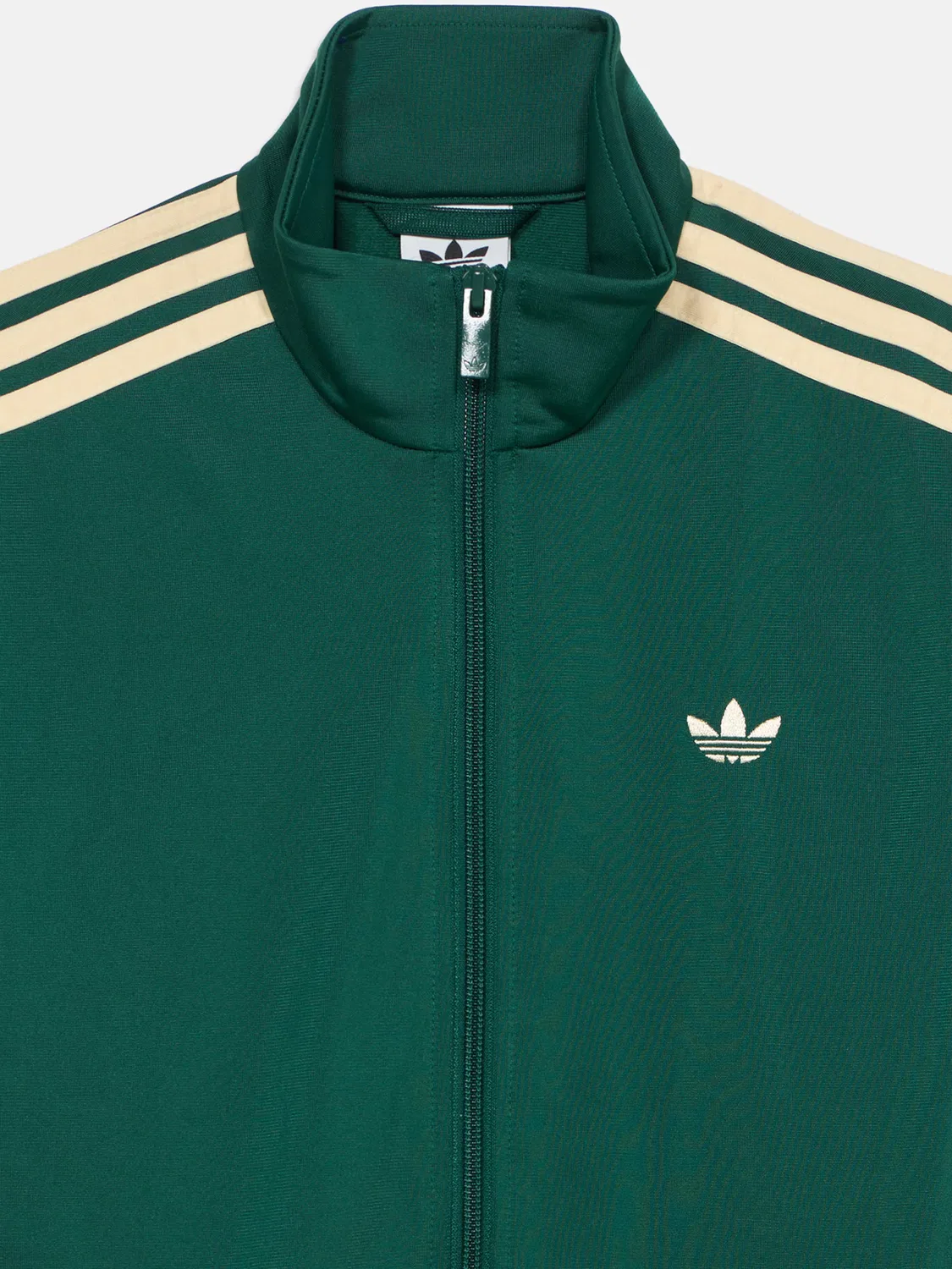 Толстовка на молнии Adidas Originals Firebird зеленого цвета — фото 3