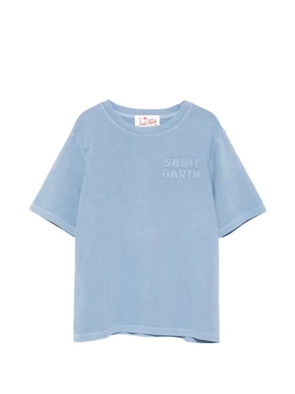 Футболка с вышивкой MC2 Saint Barth Kids, синий