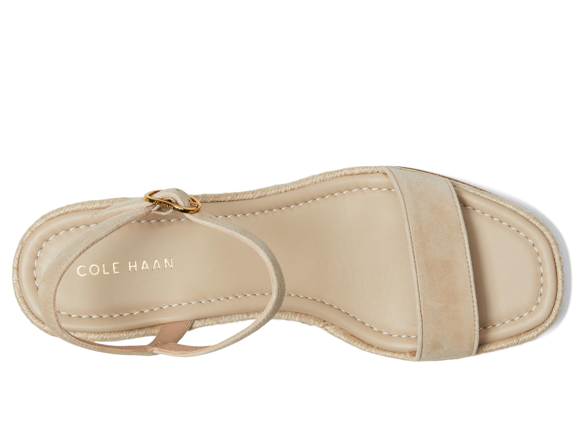 Сандалии Cole Haan Cloudfeel Keeton Espadrille Flatforms, цвет Light Sesame Suede — фото 2
