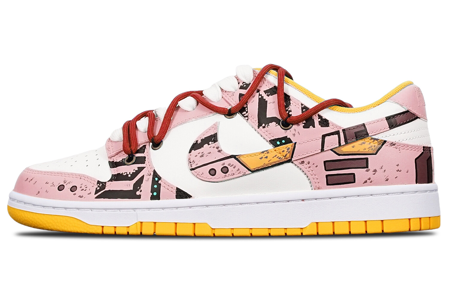 

Кроссовки Nike Dunk Skateboard Shoes Men Low-Top White Pink