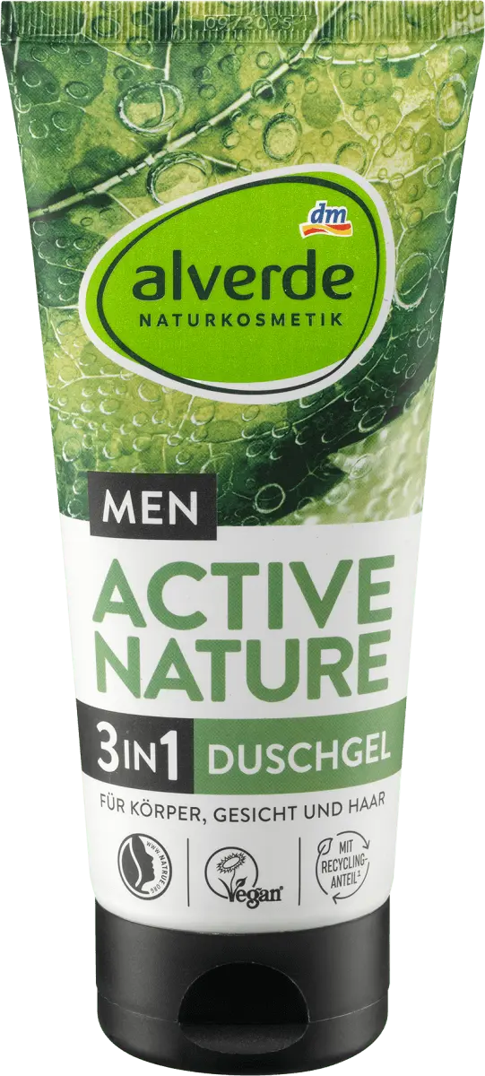 

Гель для душа Active Nature 3 в 1 200мл Alverde