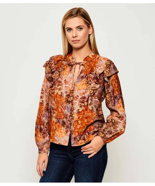

Рубашка с узором пейсли Loose fit Desigual, оранжевый
