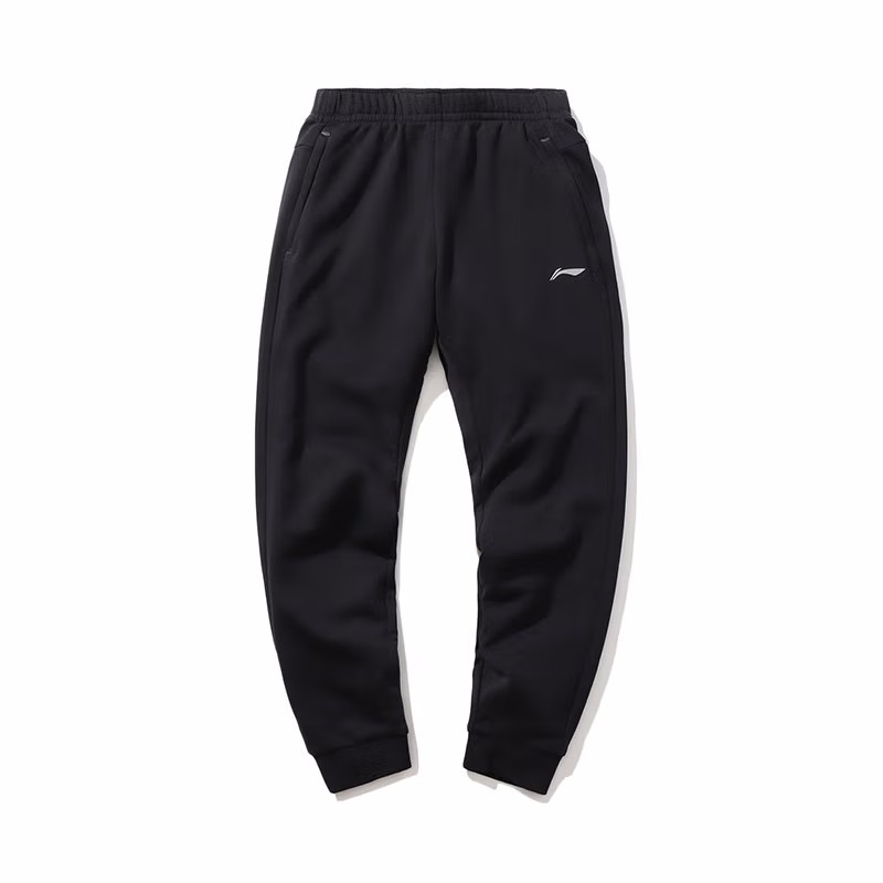 

LINING Трикотажные спортивные штаны мужские черные