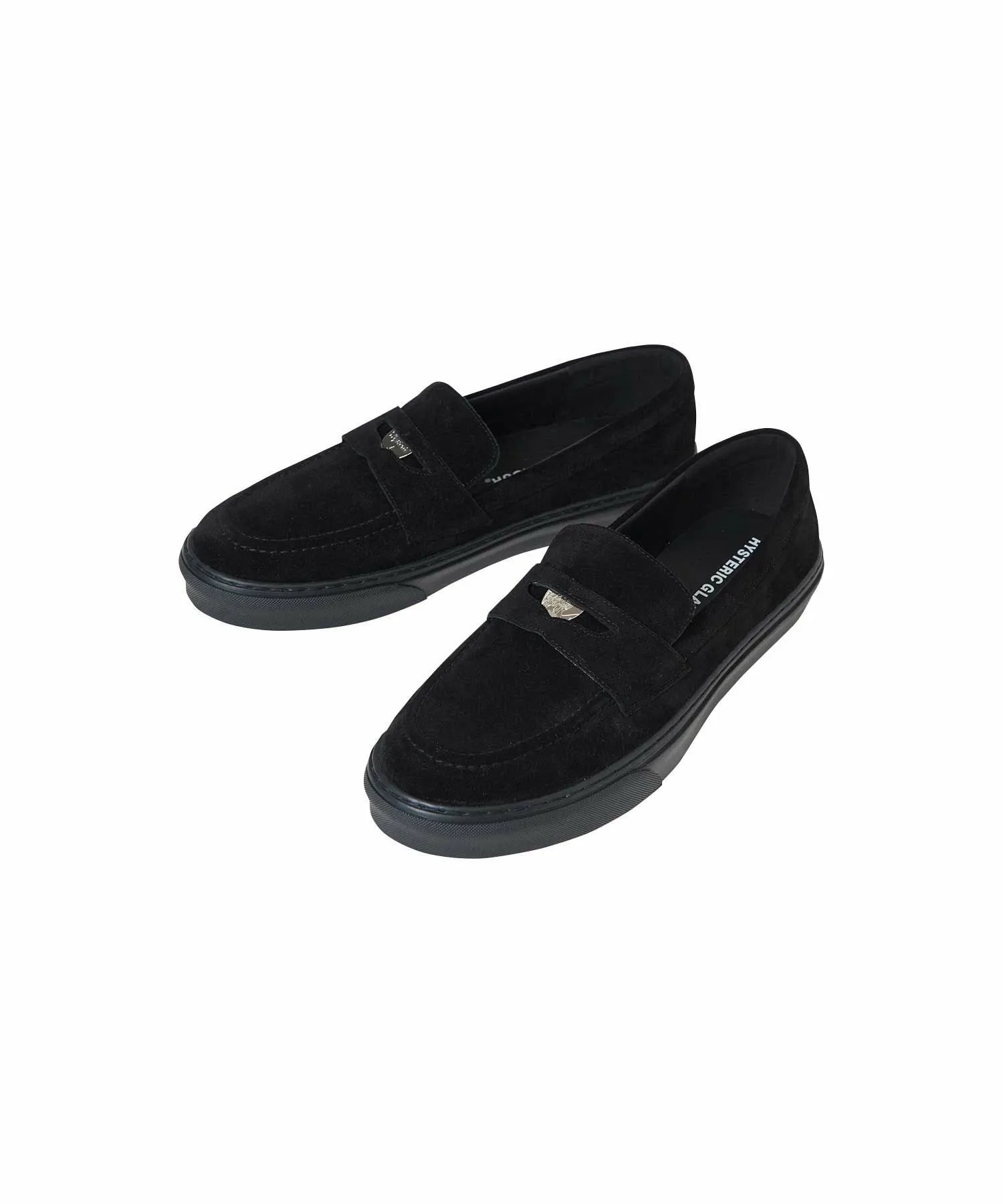 Женщина на черепе, кроссовки-лоферы. Hysteric Glamour, black