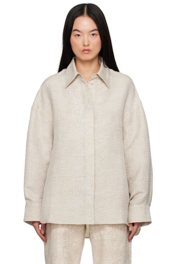 

Бежевая рубашка La Croisière 'The Pasadena' JACQUEMUS
