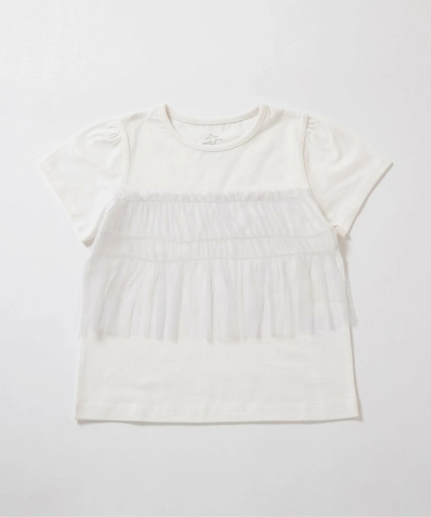 Шифоновая футболка Ever Closet, цвет Off White — фото 2